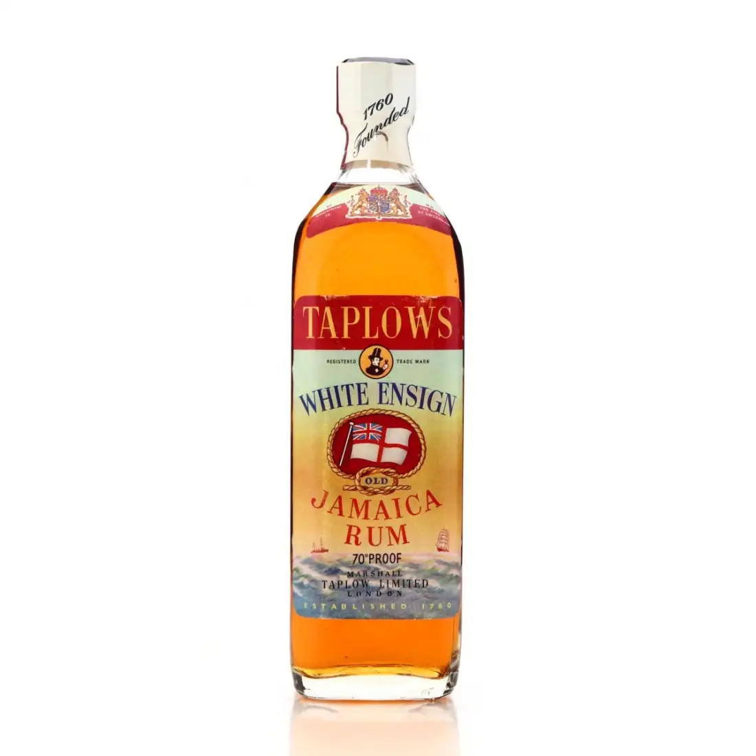 Taplows White Ensign Jamaica Rum 1960s