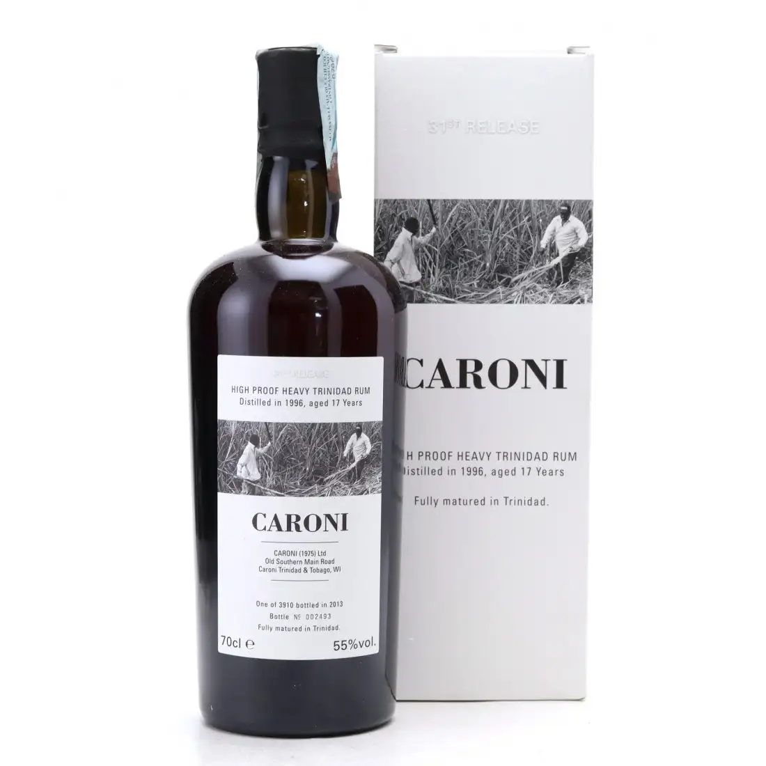 Velier Caroni 31st Release High Proof Heavy Trinidad Rum HTR 1996
