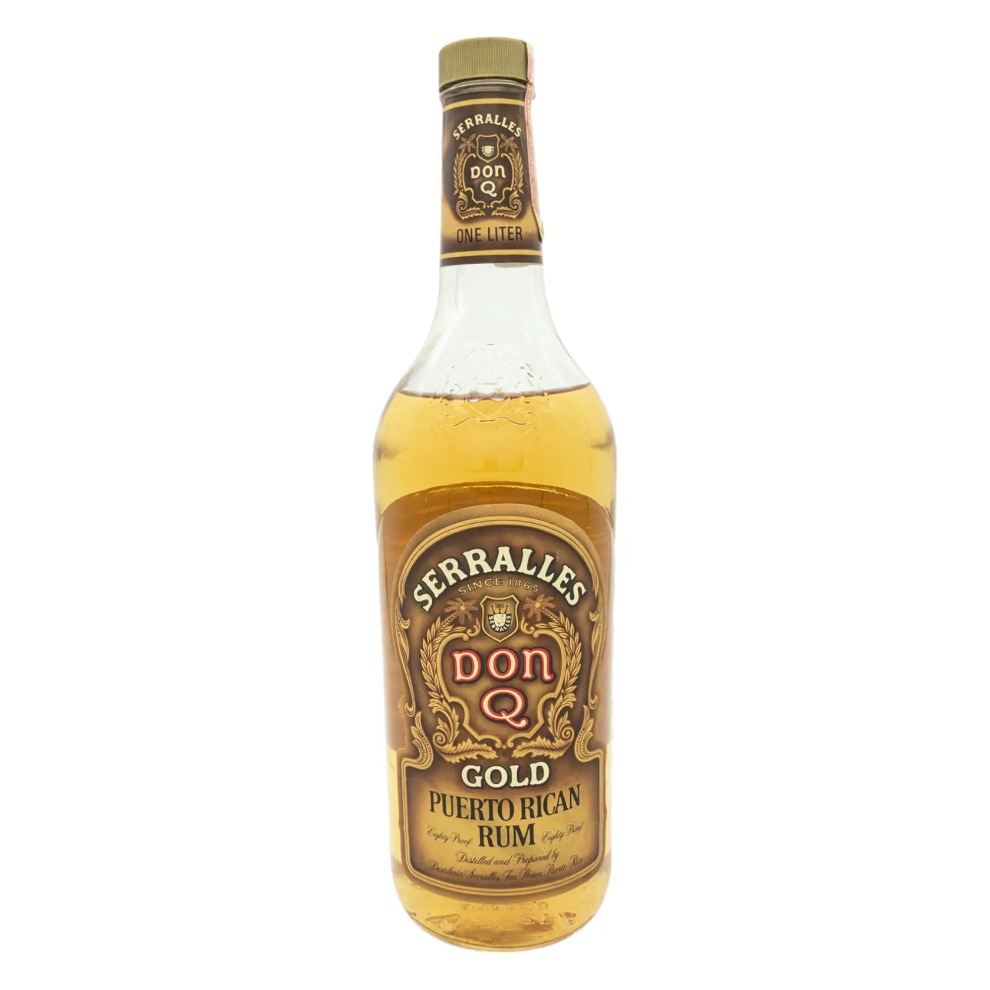 Don Q Puerto Rican Rum Gold Label (1980s)