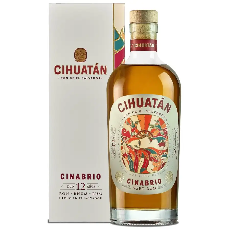 Licorera Cihuatán Cinabrio Ron 12 Años