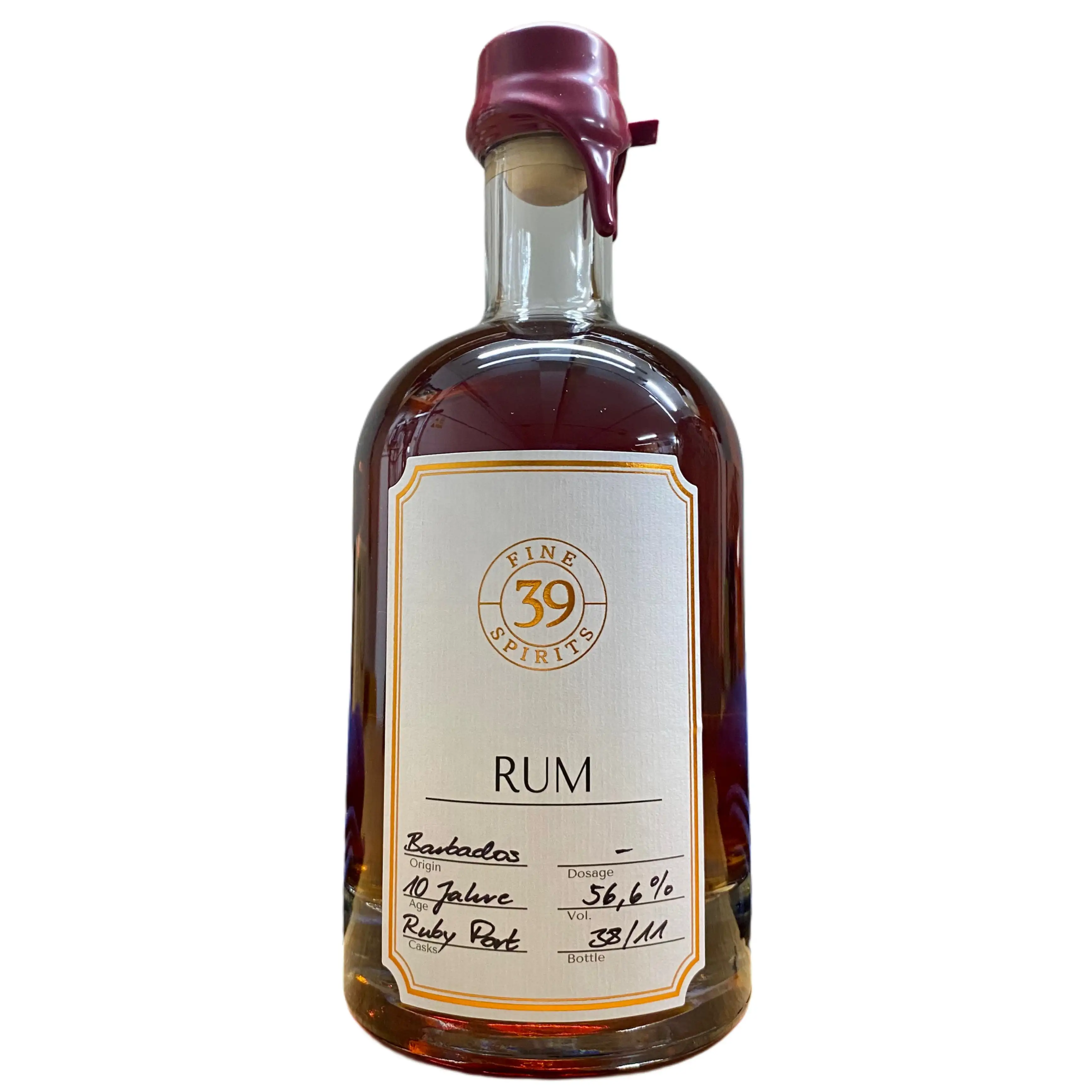 39 Fine Spirits Barbados 10J. Rum Ruby Port Cask