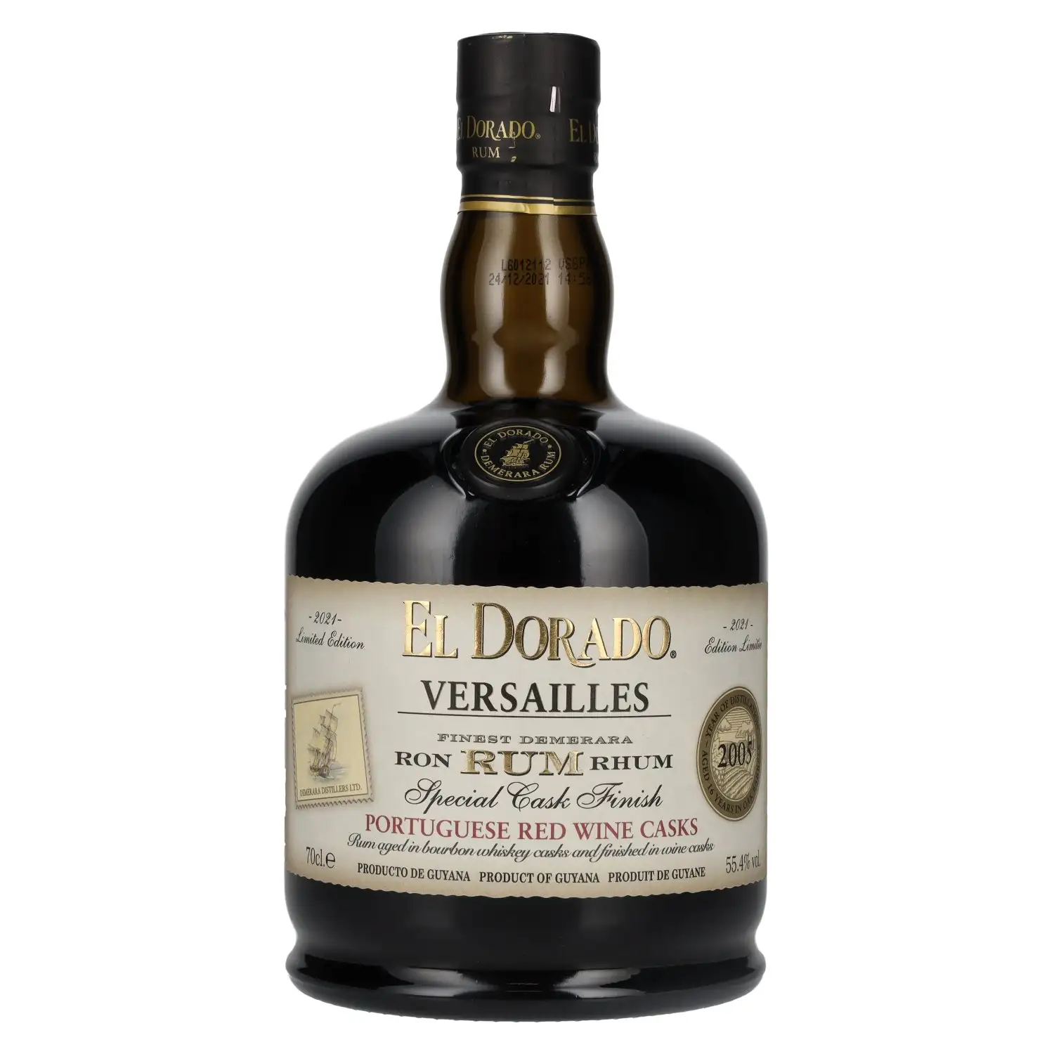 DDL El Dorado El Dorado Versailles Special Cask Finish 2005/2021 Red Wine Casks