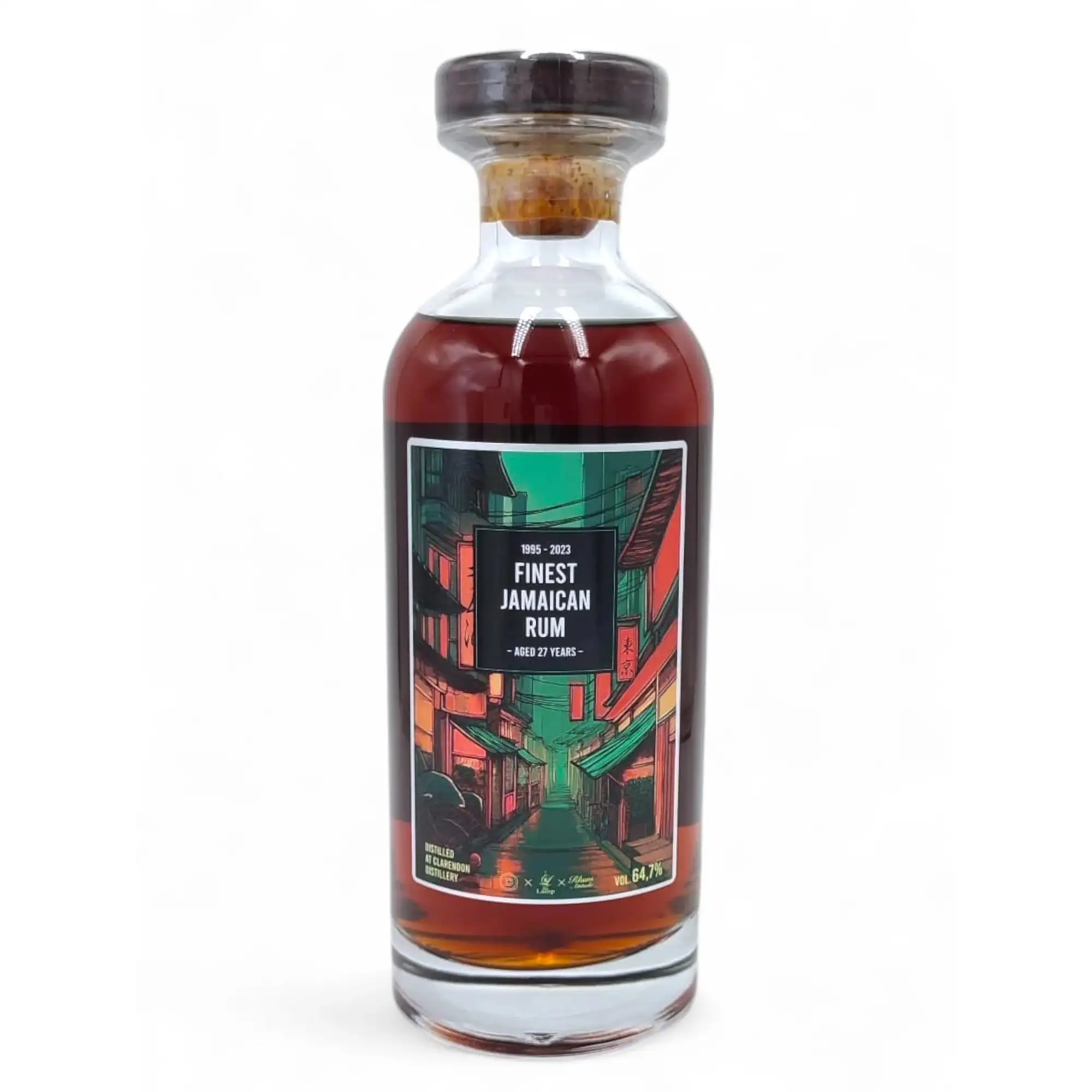 Distilia Clarendon Finest Jamaican Rum (Rhum Attitude & Bar Lamp) 1995