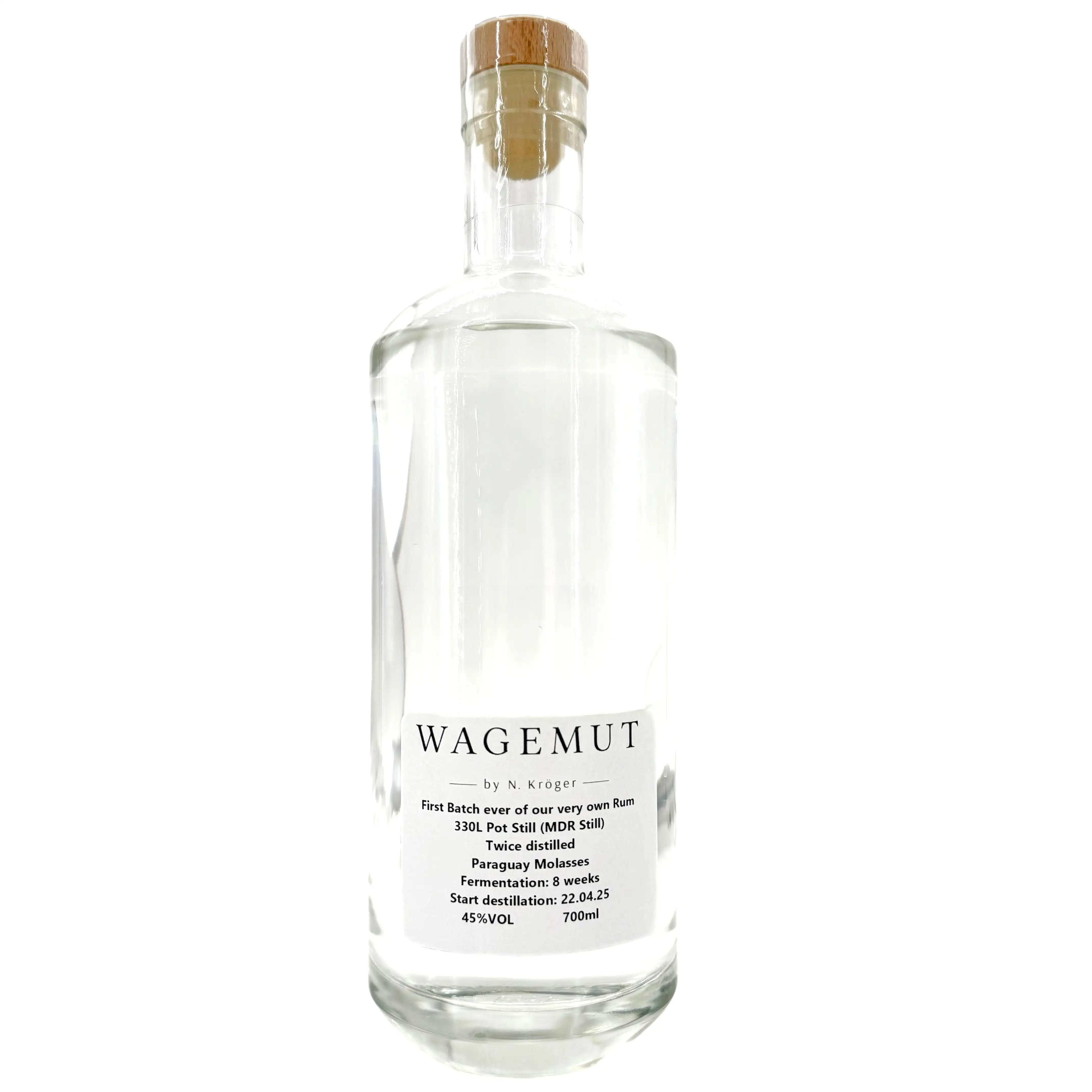 N. Kröger Wagemut First Batch ever of our very own Rum