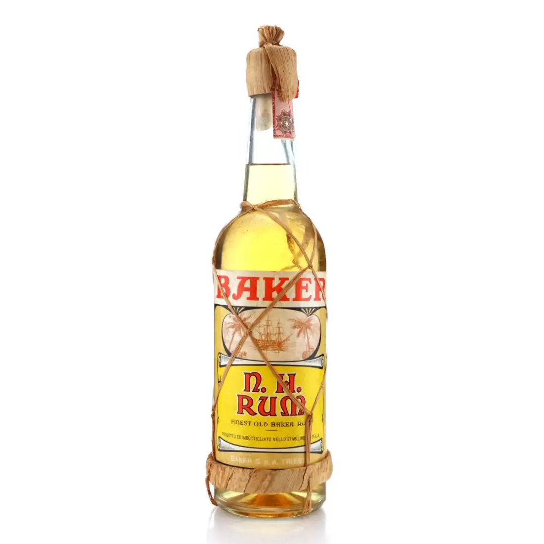 A.A. Baker & Co. S.p.A. N.H. Rum Finest Old Baker Rum (1970s)
