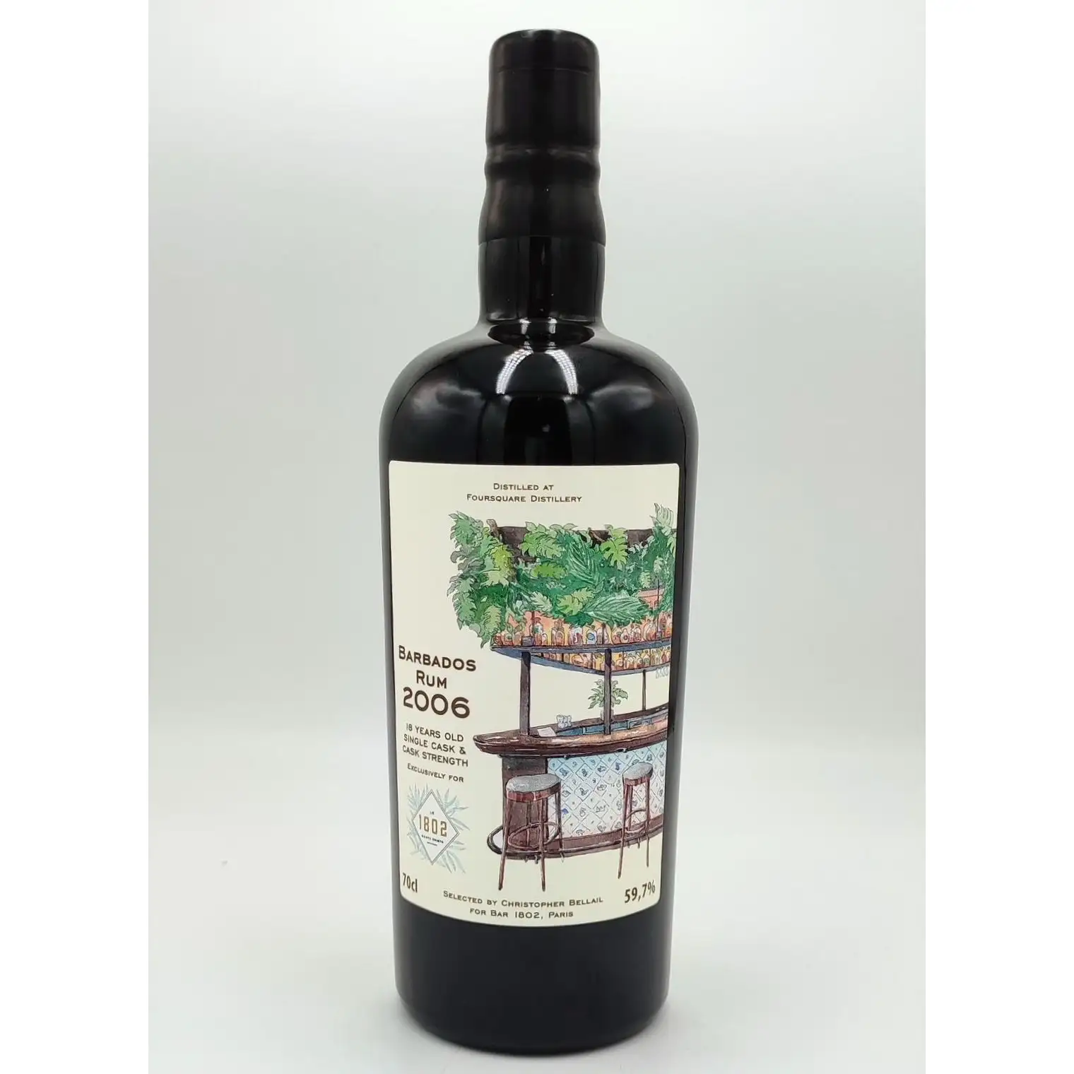 Distilia Foursquare Barbados Rum (for Bar 1802) 2006