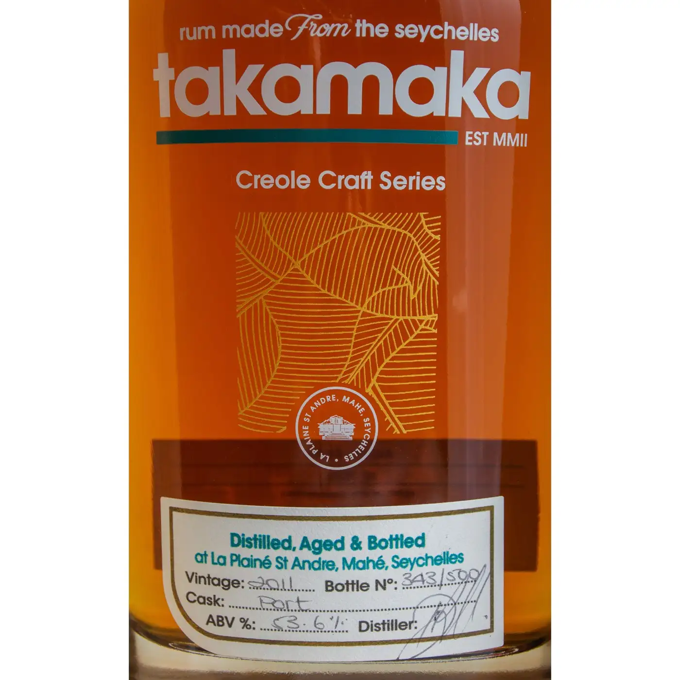 Trois Frères Distillery Takamaka Creole Craft Series 2nd Release 2011