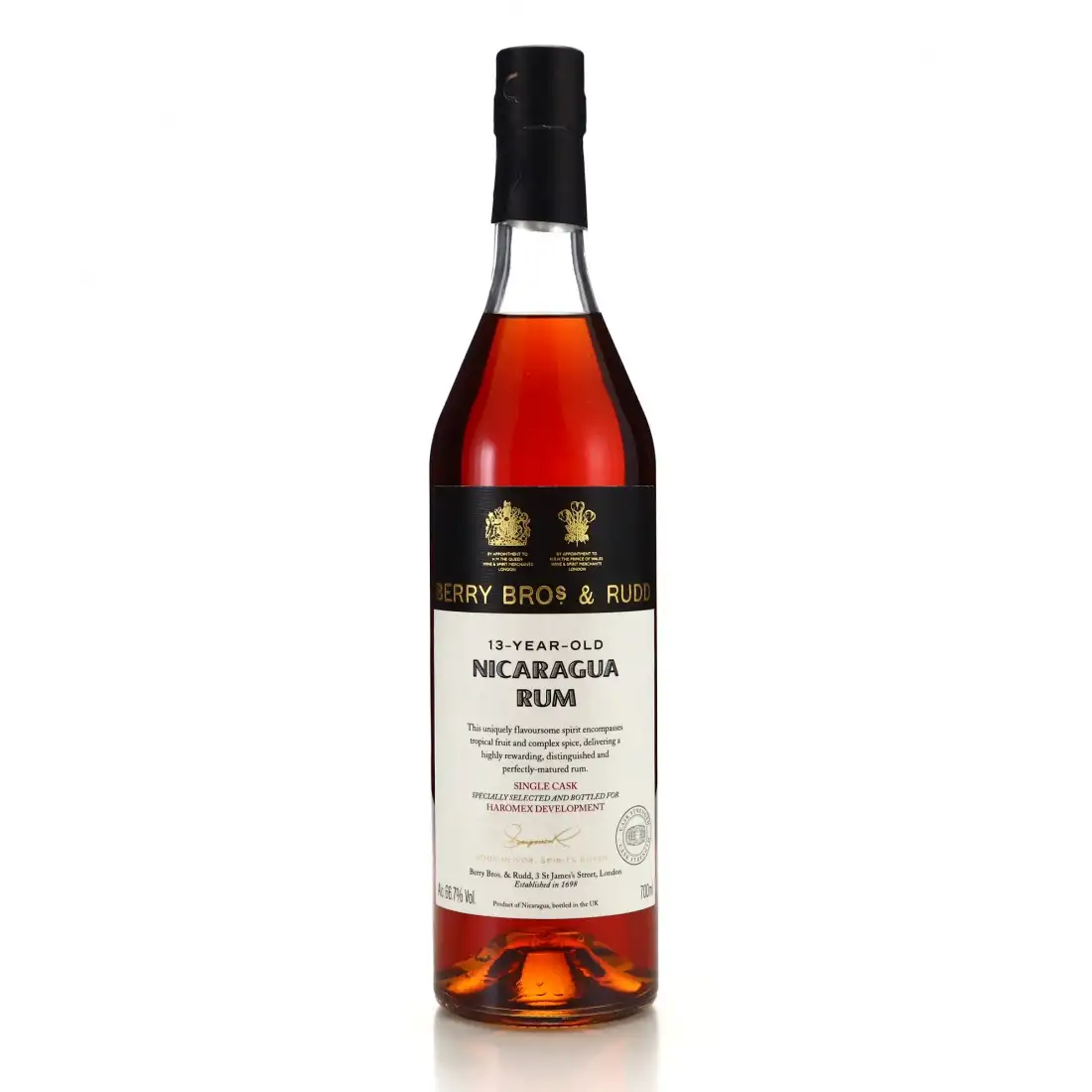 Berry Bros & Rudd Nicaragua Rum for Haromex Dev.