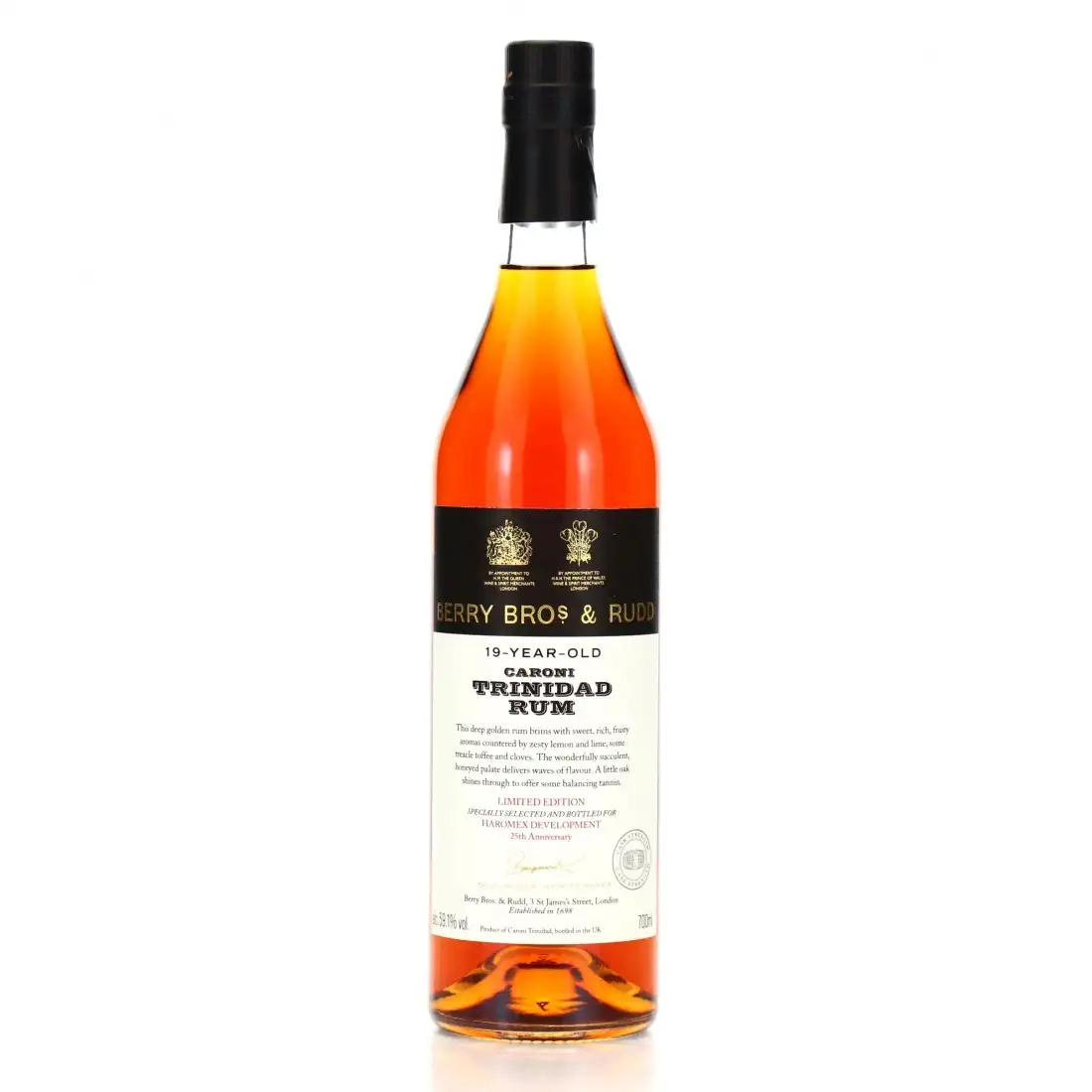Berry Bros & Rudd Caroni Trinidad Rum (Haromex Selection) 1997