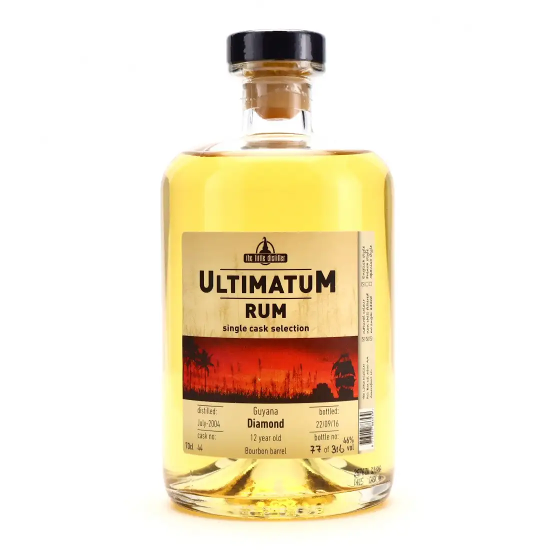 The Little Distiller Diamond (Port Mourant) Ultimatum Rum 2004