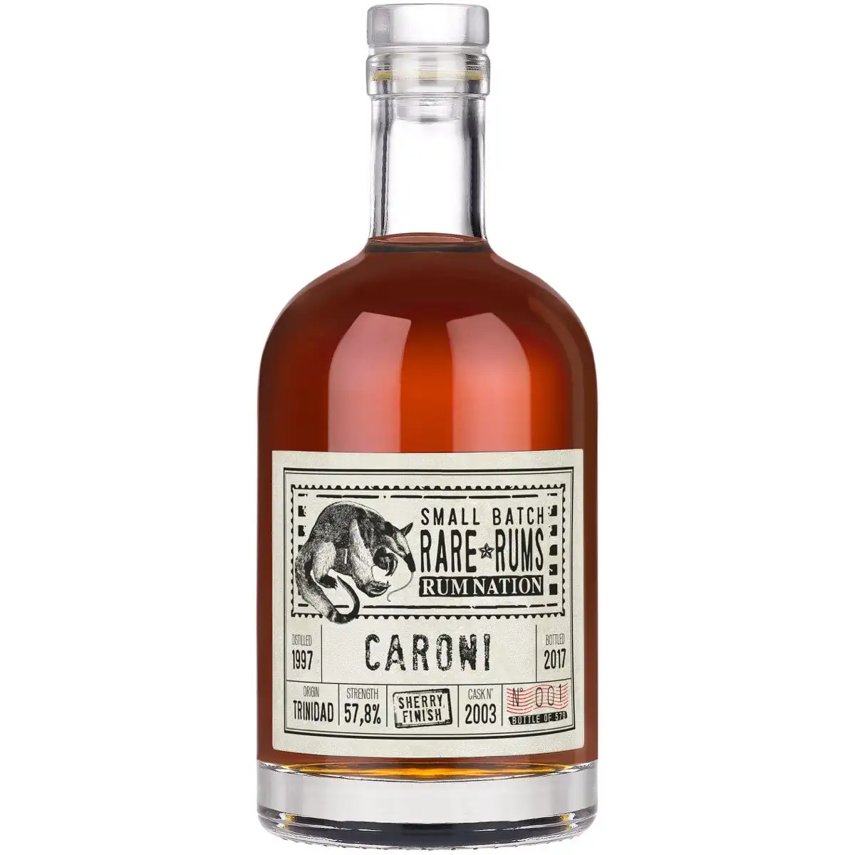 Rum Nation Caroni Small Batch Rare Rums HTR 1997