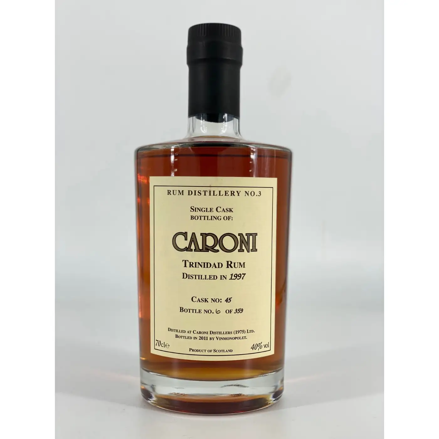 Vinmonopolet Caroni Trinidad Rum HTR 1997