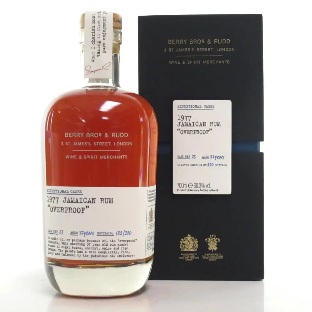 Berry Bros & Rudd Jamaica Rum Overproof 1977