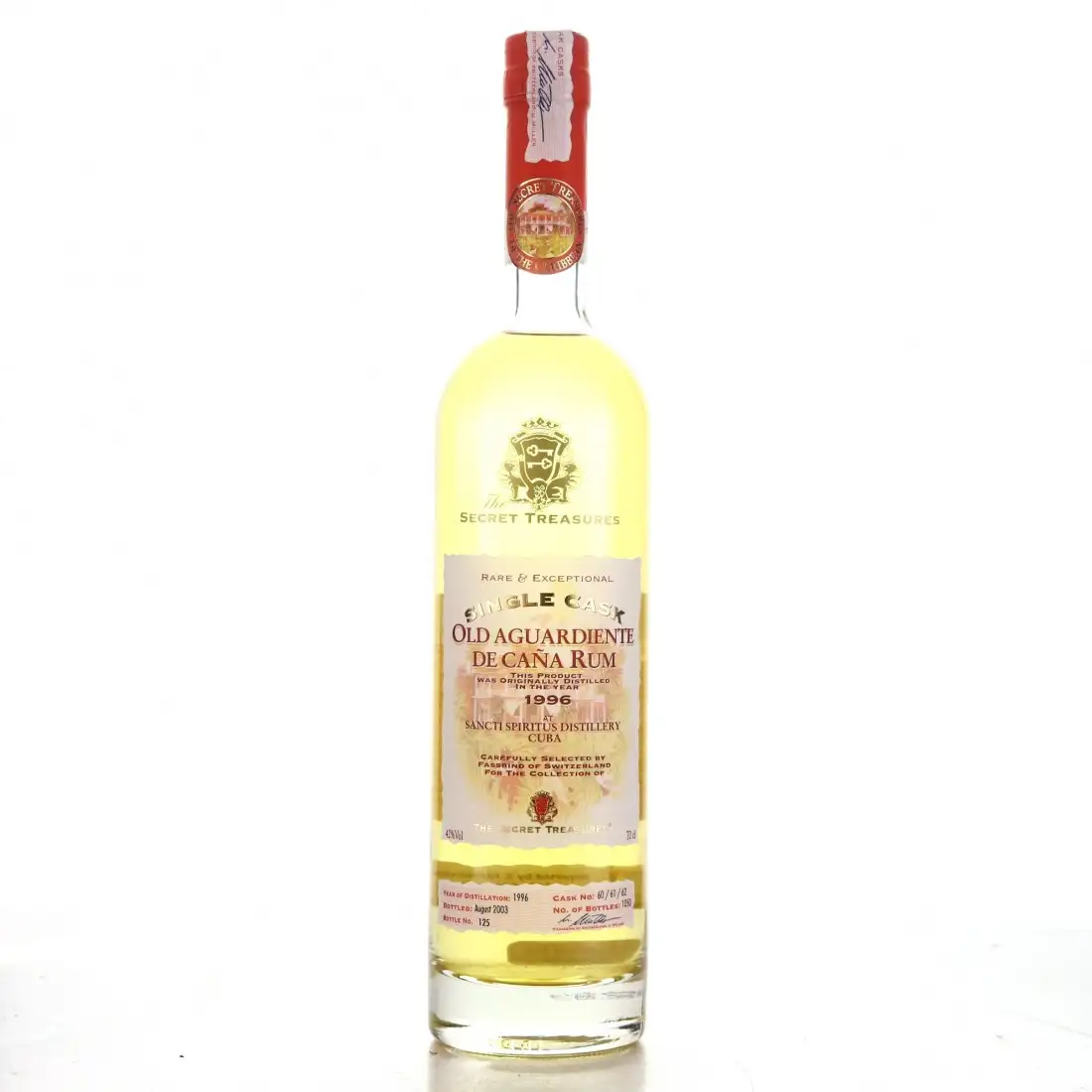 Secret Treasures Sancti Spiritus Old Aguardiente de Caña Rum 1996