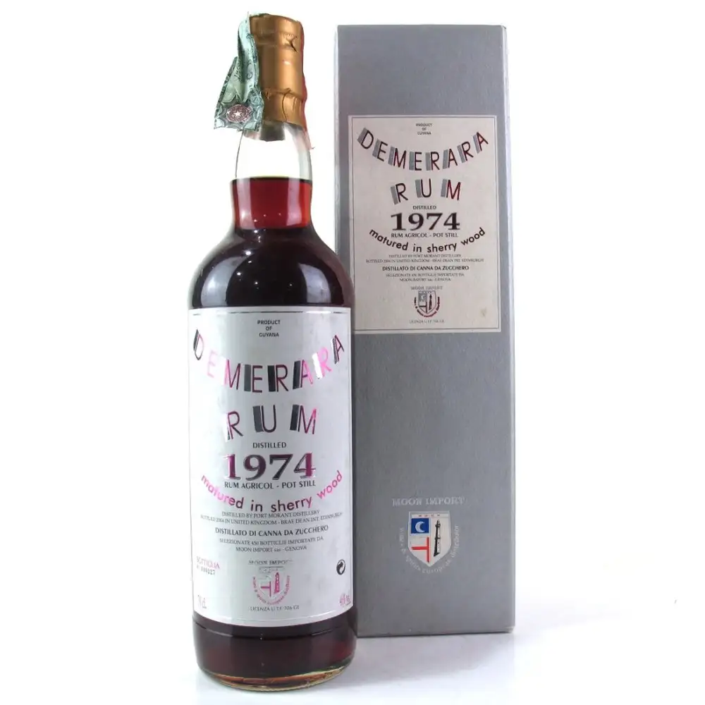Moon Import Port Mourant Demerara Rum 1974
