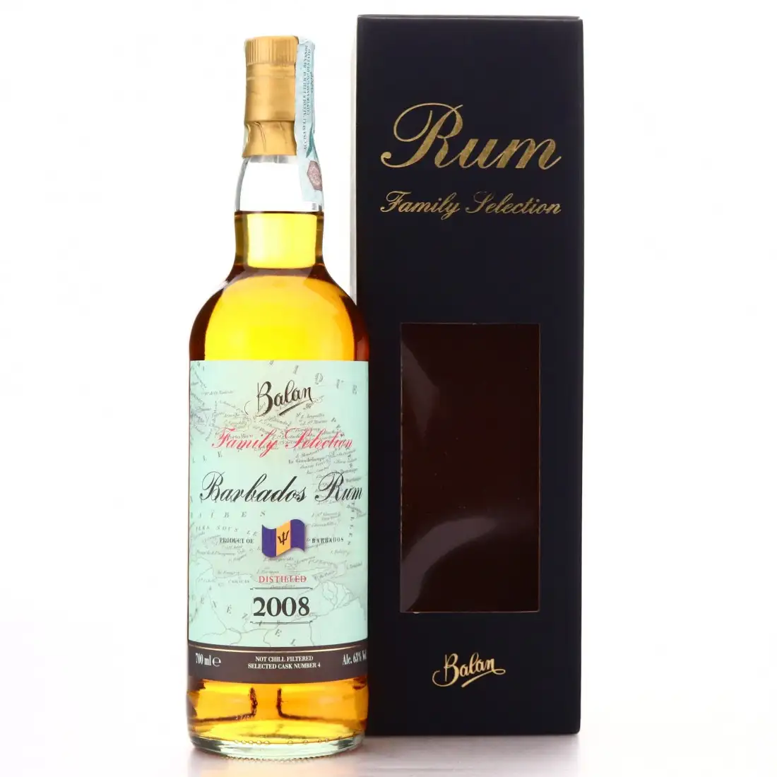 Balan Foursquare Family Selection Barbados Rum 2008