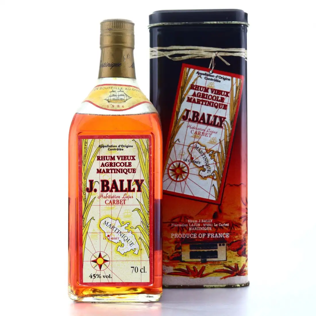 J. Bally Habitation Lajus Carbet Millésime 1986