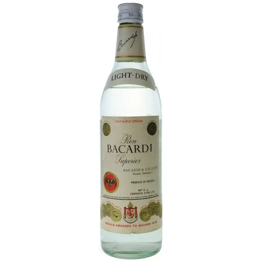 Bacardi Ron Superior Silver Label ‘67 1967