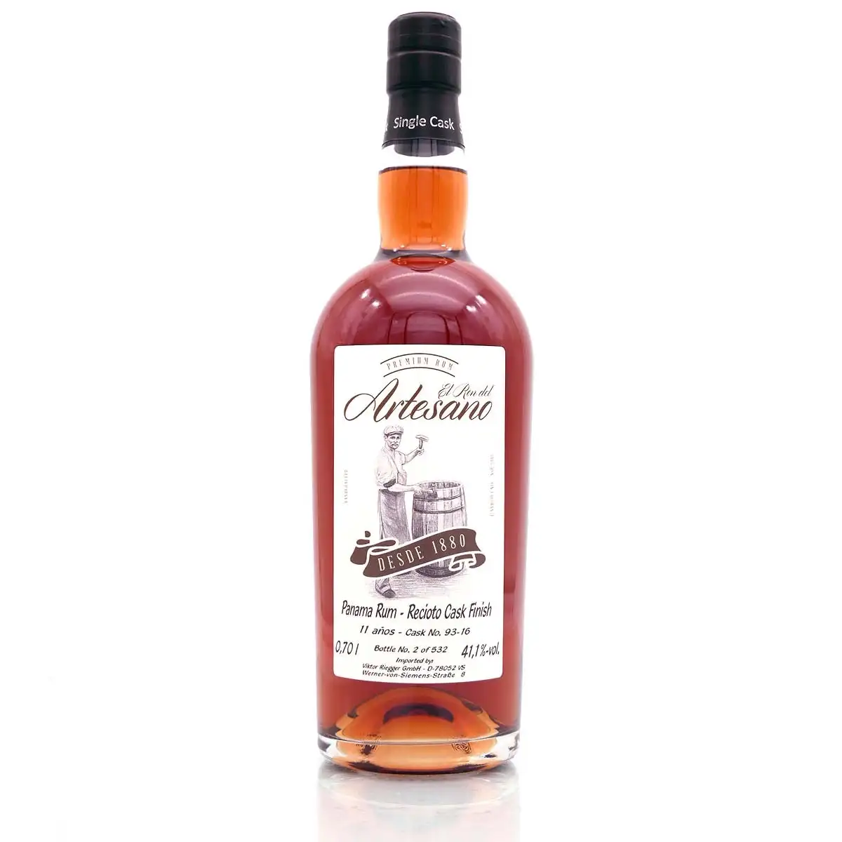 El Ron del Artesano Panama Rum - Recioto Cask Finish 2008