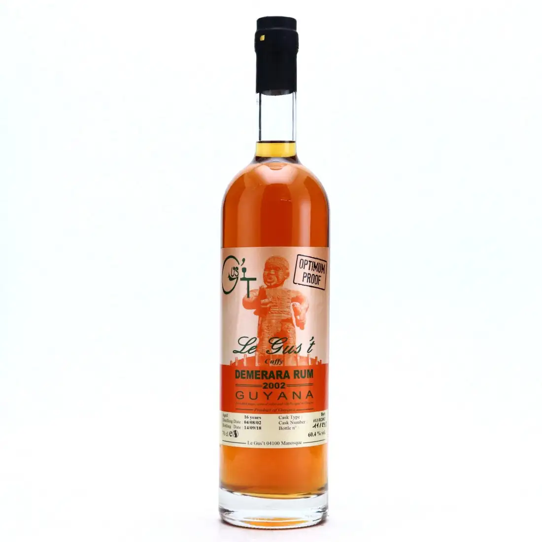 Le Gus‘t Diamond Demerara Rum Cuffy Optimum Proof 2002