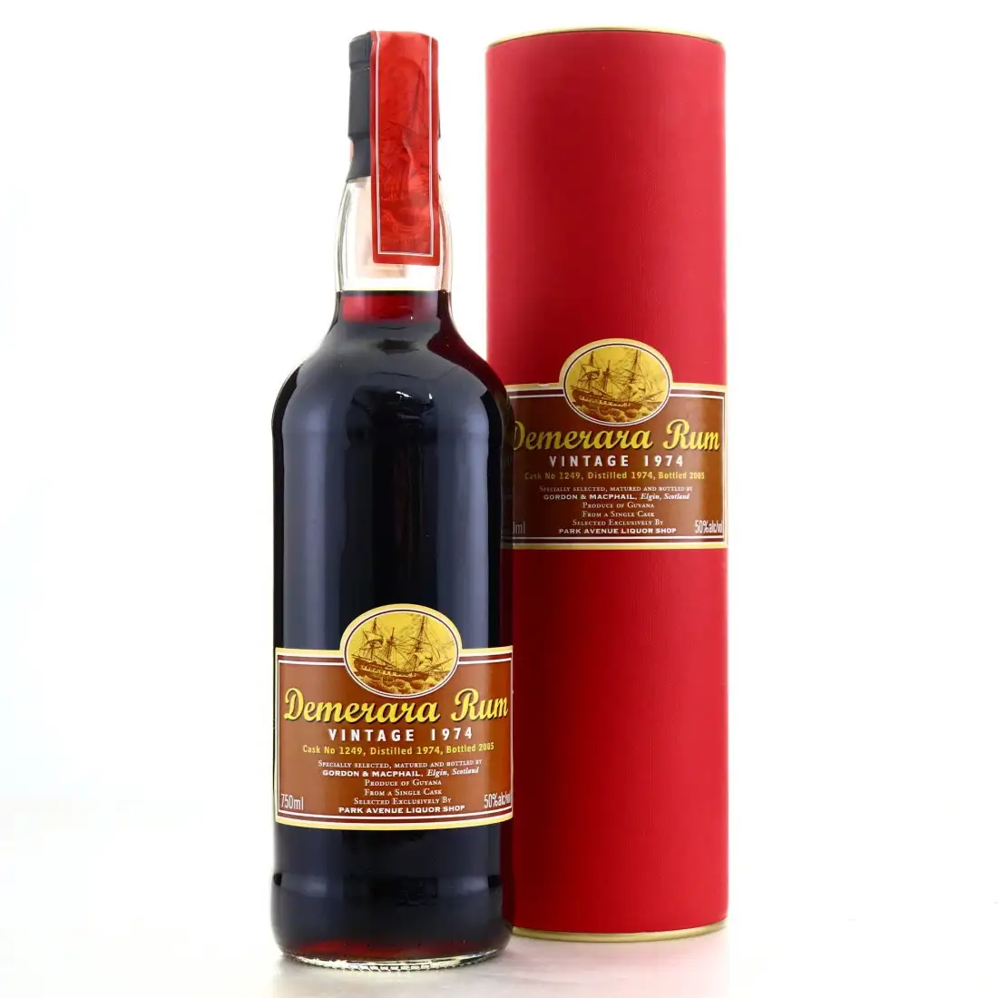 Gordon & MacPhail Demerara Rum (Park Avenue Liquor Shop) 1974