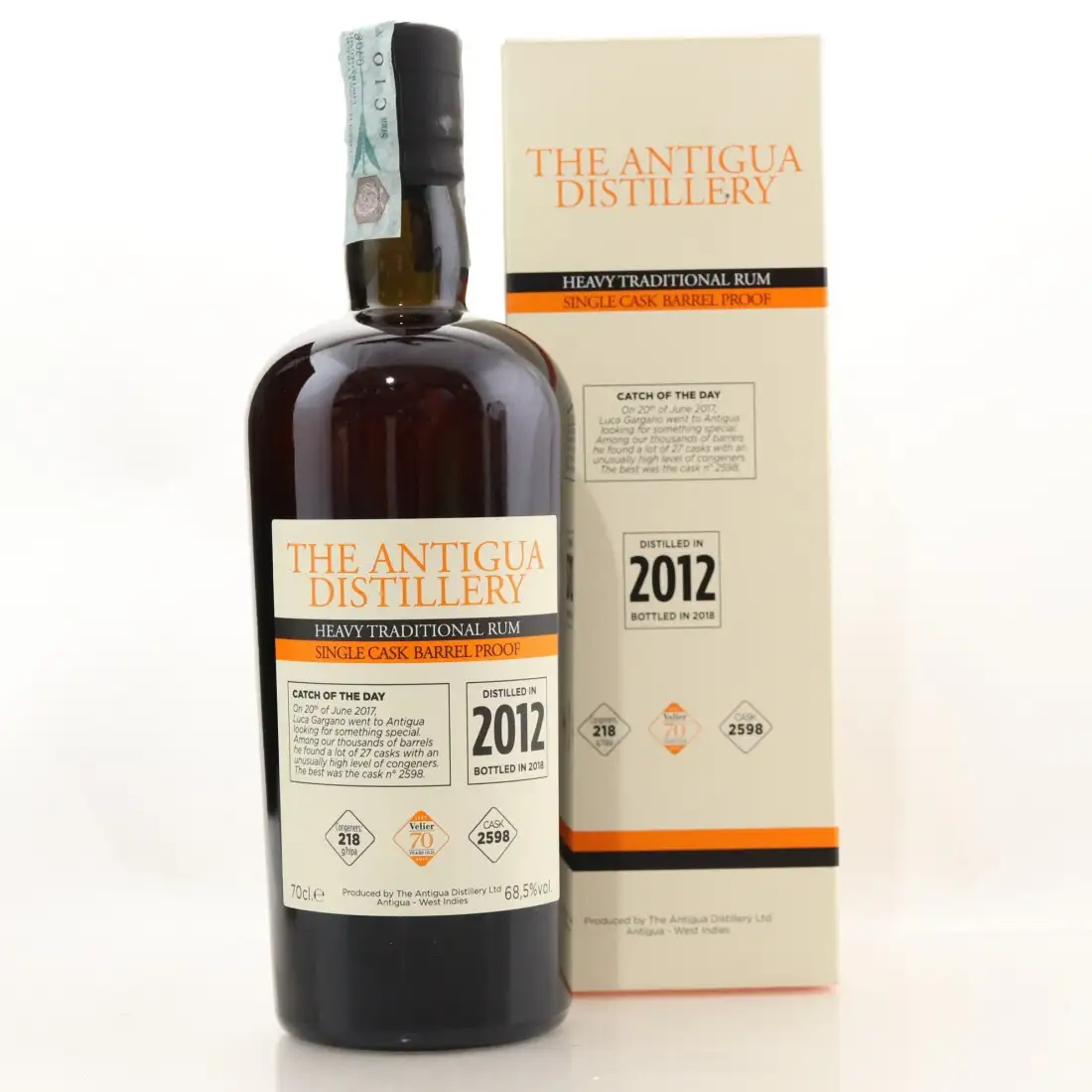 Velier The Antigua Distillery Heavy Traditional Rum Single Cask 2012