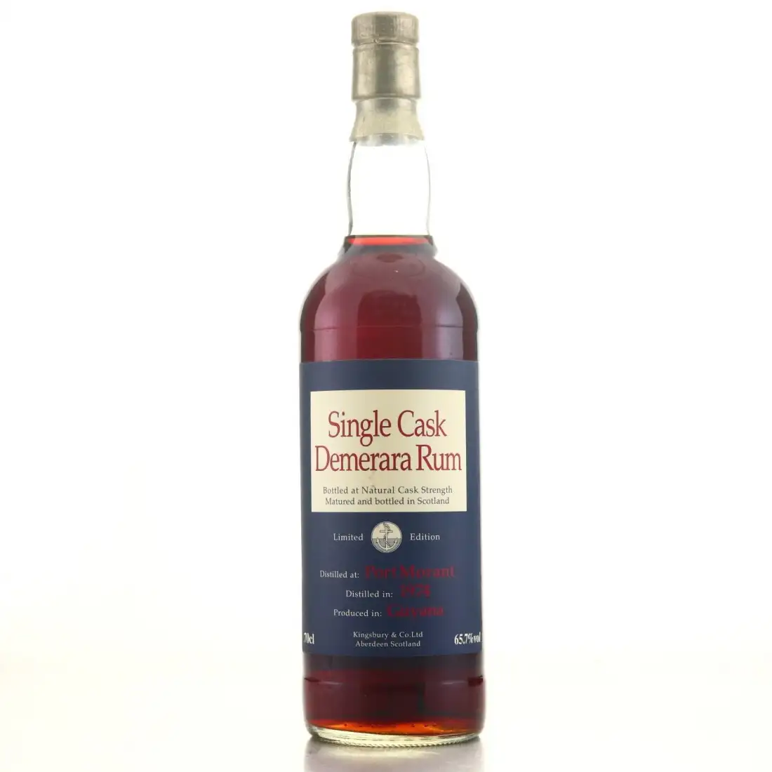 Kingsbury Port Mourant Demerara Rum Single Cask 1974