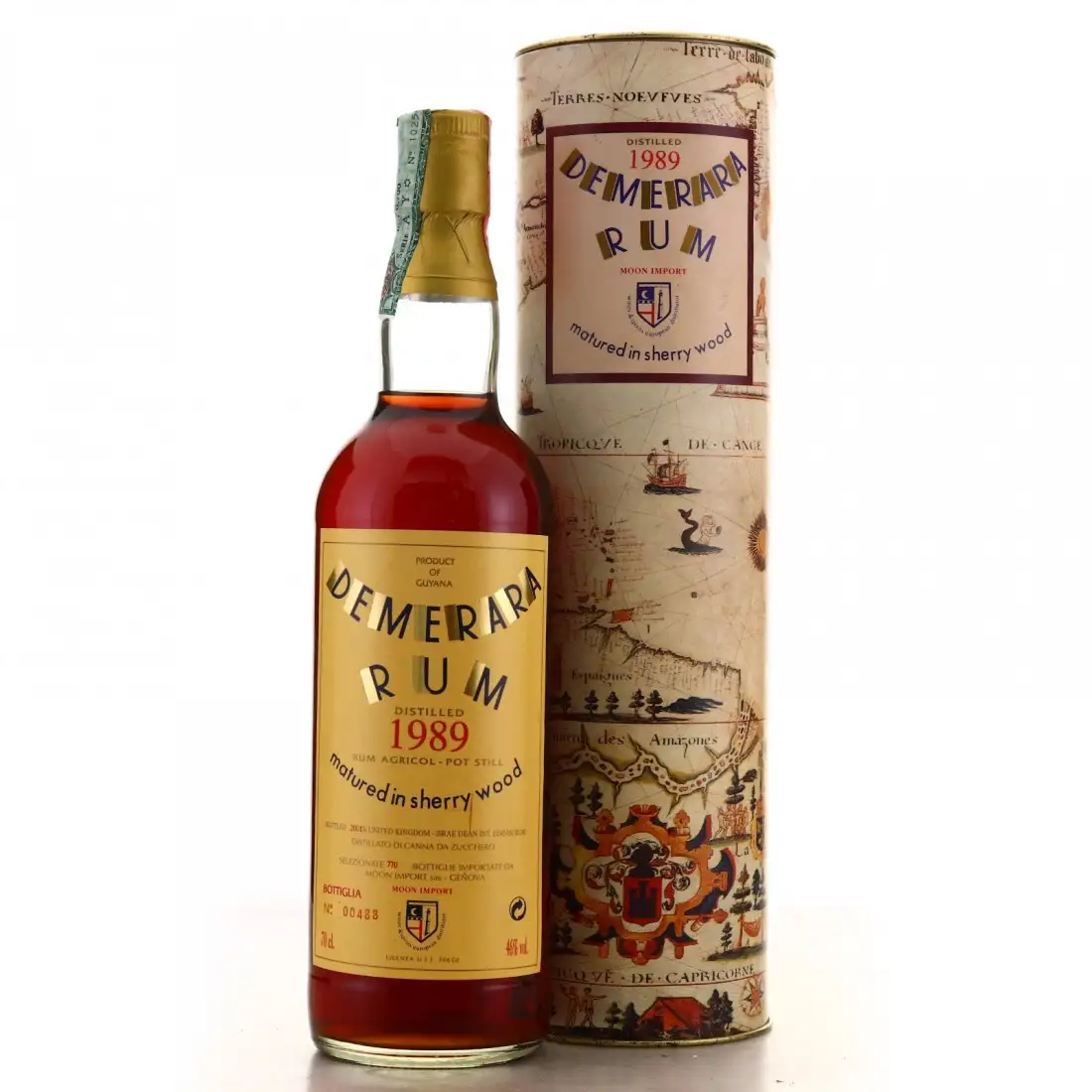 Moon Import Demerara Rum matured in sherry wood 1989
