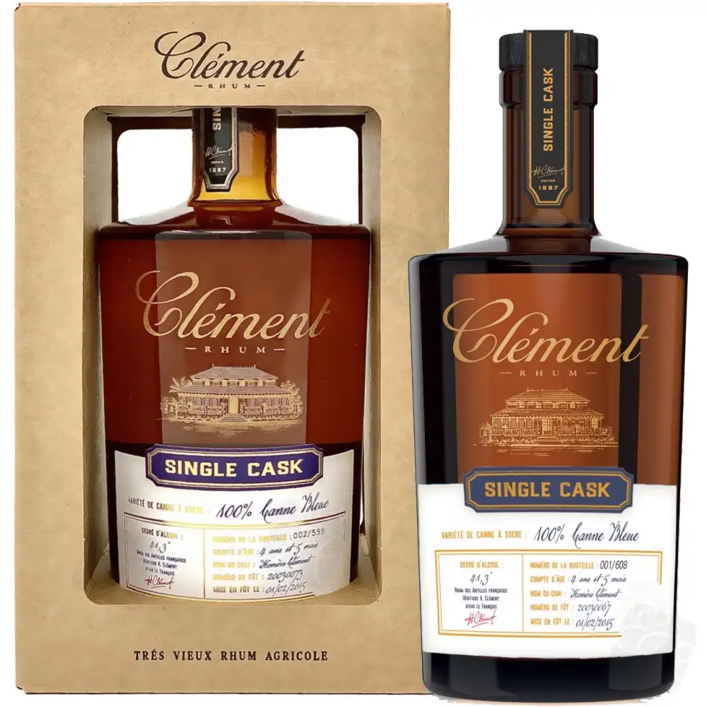 Clément Single Cask 100% Canne Bleue 2001