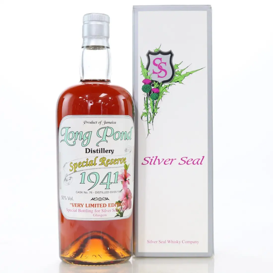 Silver Seal Long Pond Flower & White Label 1941