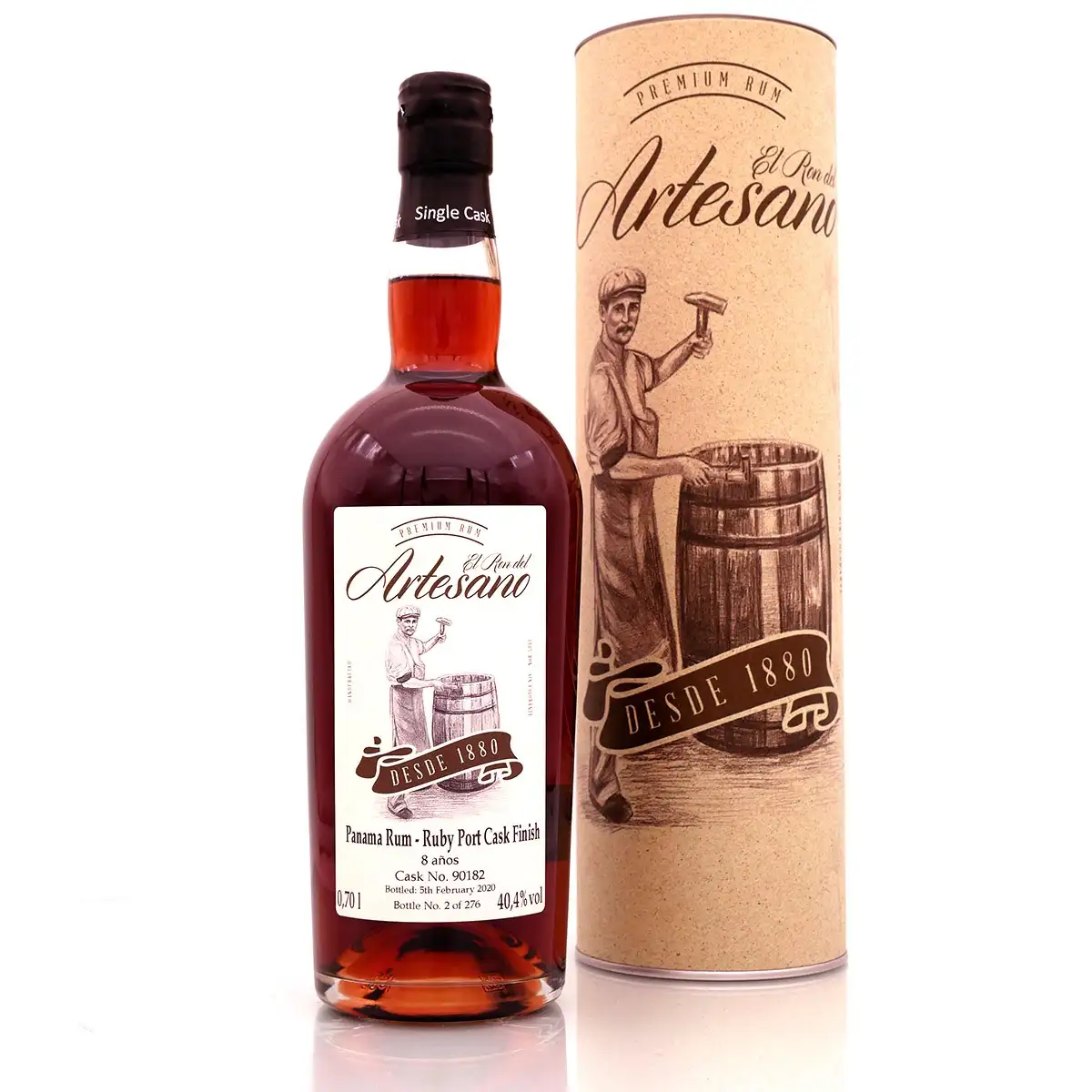 El Ron del Artesano Panama Rum - Ruby Port Cask Finish 2012
