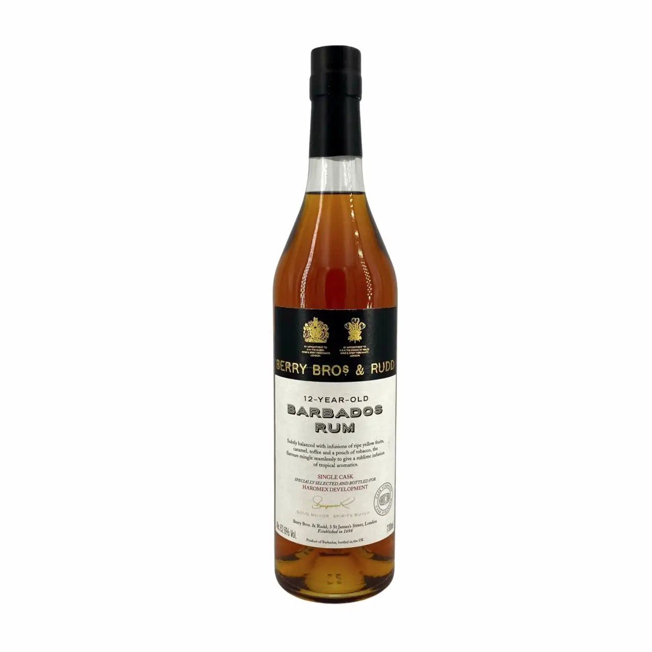 Berry Bros & Rudd Foursquare Barbados Rum for Haromex Dev.