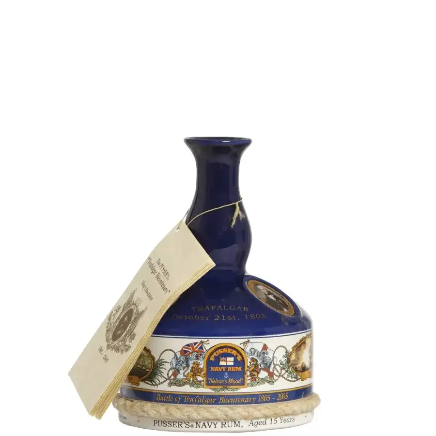 Pusser‘s Rum „Nelson’s Blood“ Decanter Trafalgar Bicentenary 1805-2005