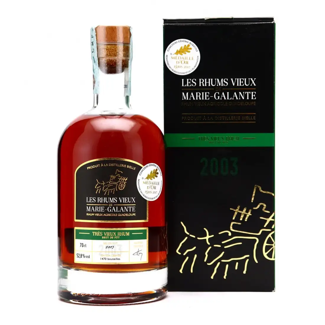 Bielle Rhum vieux de Marie-Galante 2003