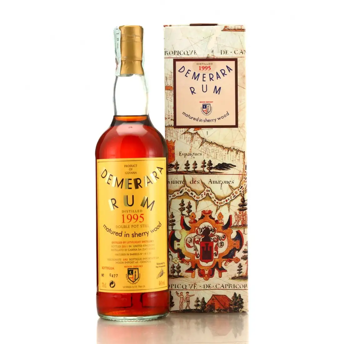Moon Import Uitvlugt Demerara Rum 1995