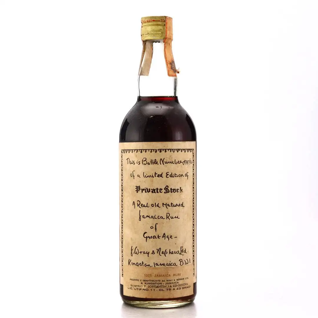 J. Wray & Nephew LTD. Private Stock Bot. 1970 1945