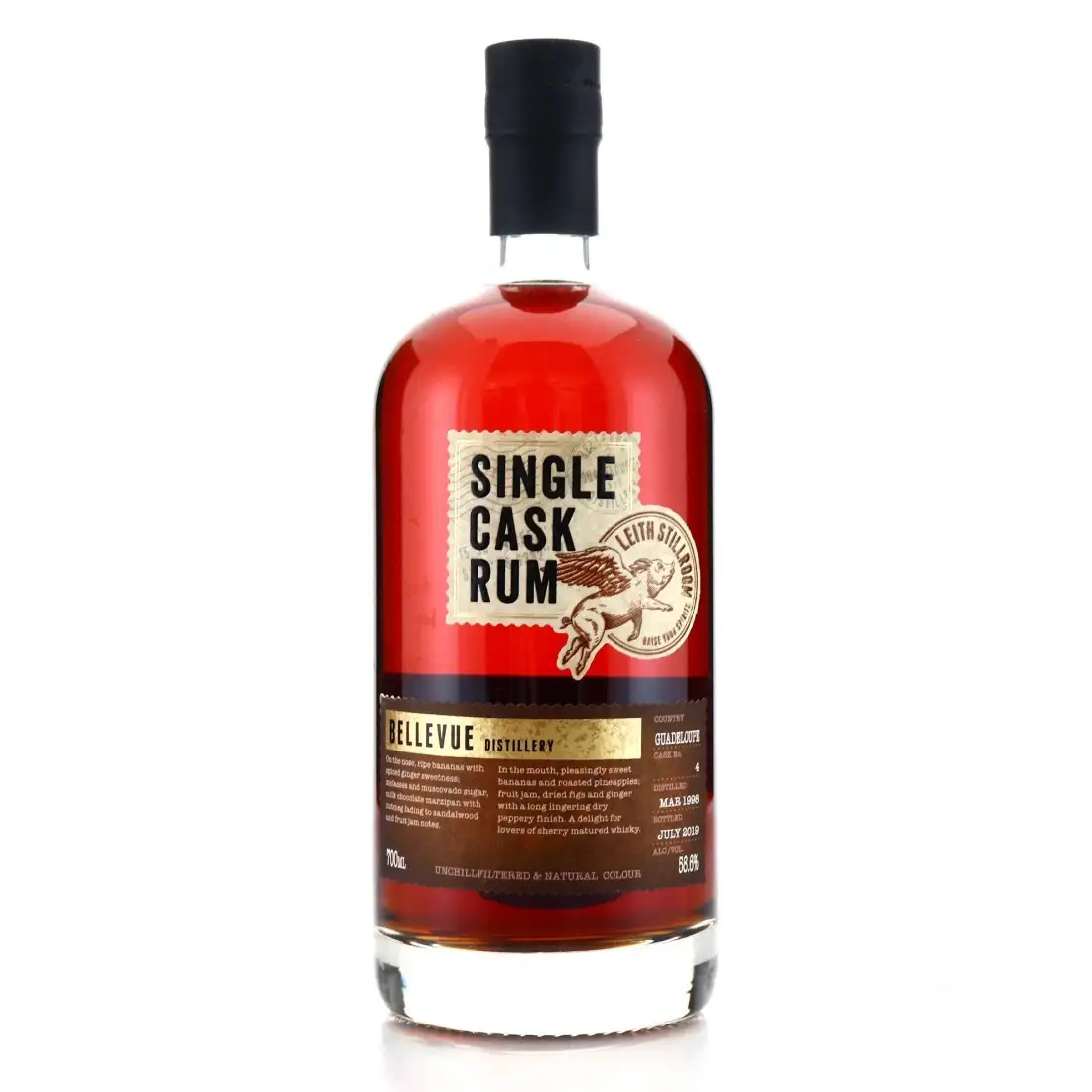 Gleann Mor Spirits Company Bellevue Leith Stillroom Single Cask Rum 1998