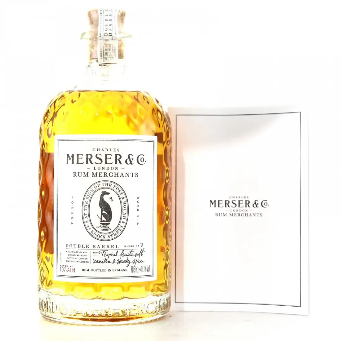 Charles Merser & Co Rum Merchants Double Barrel