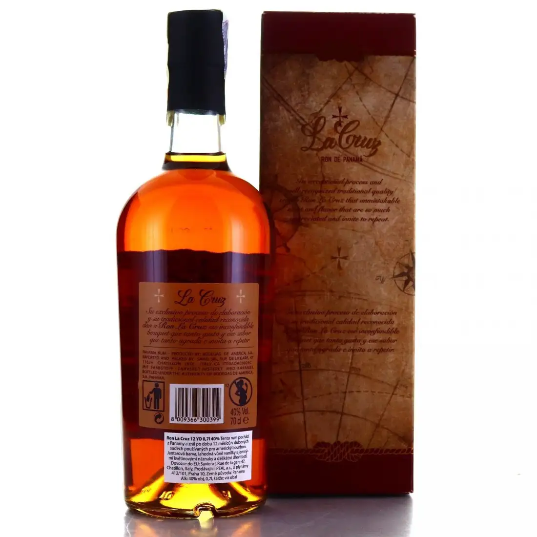 La Cruz Ron Extra Anejo - 12 70cl bottle — view 2