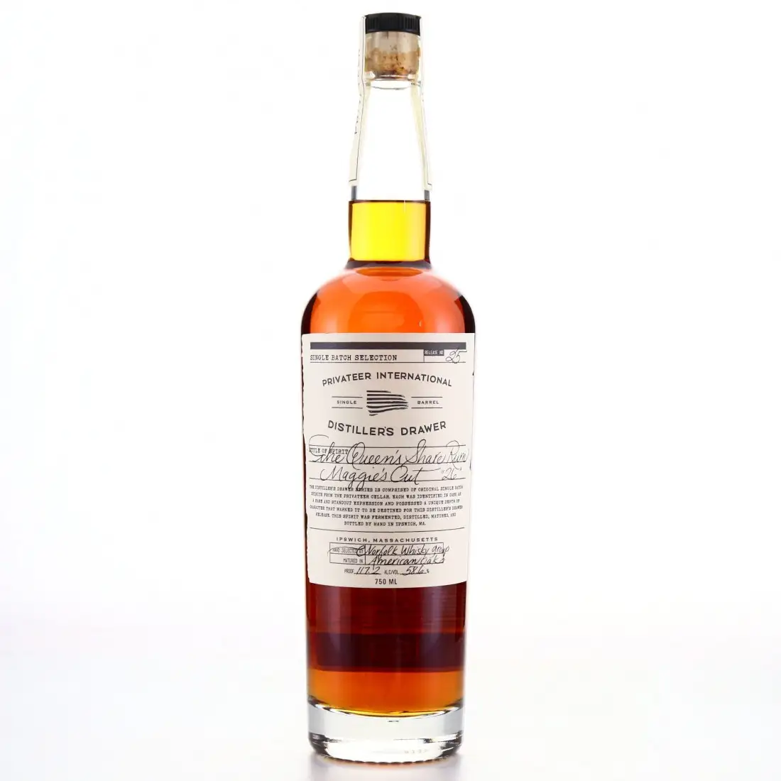 Privateer The Queen's Share Rum Maggie's Cut 26