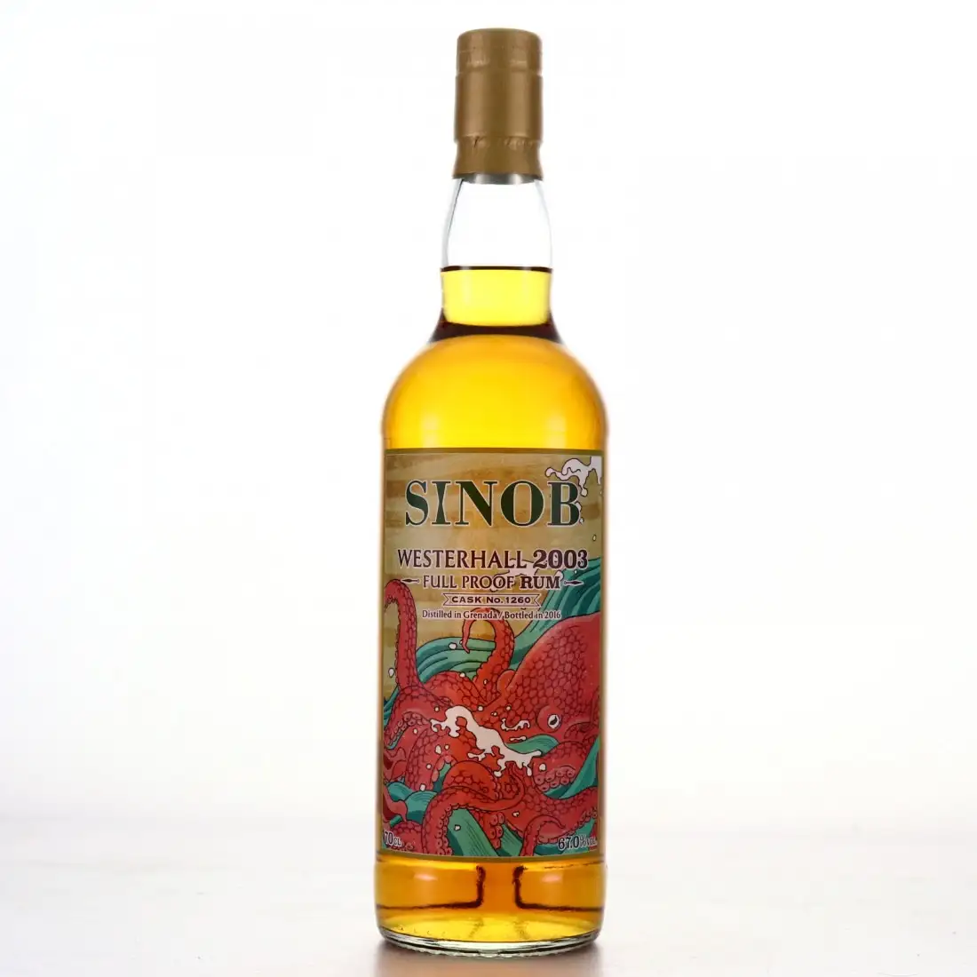 Creative Whisky Company Westerhall Estate Sinob Full Proof Rum 2003