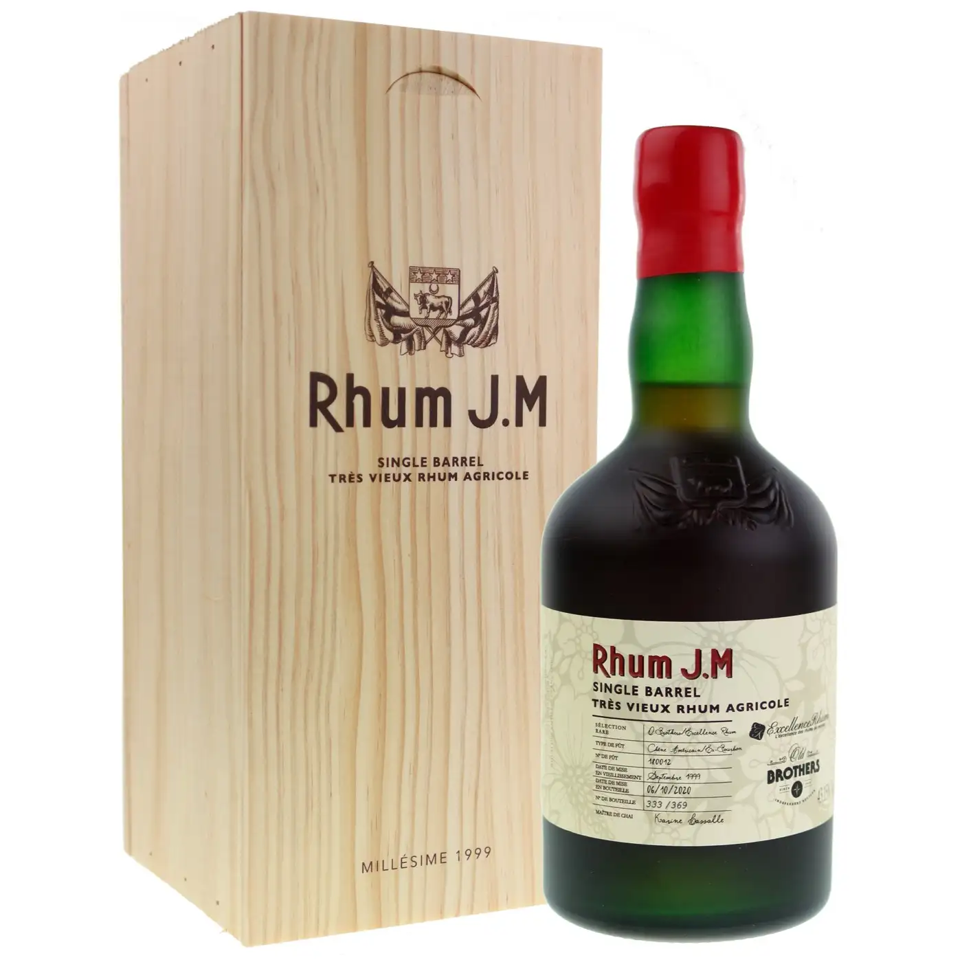 Old Brothers & Excellence Rhum Rhum J.M 21 years 1999