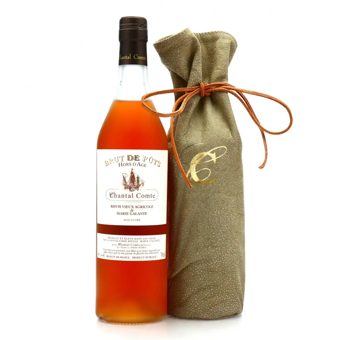 Rhum Chantal Comte Bielle Brut de Fûts Rhum Vieux Agricole de Marie Galante