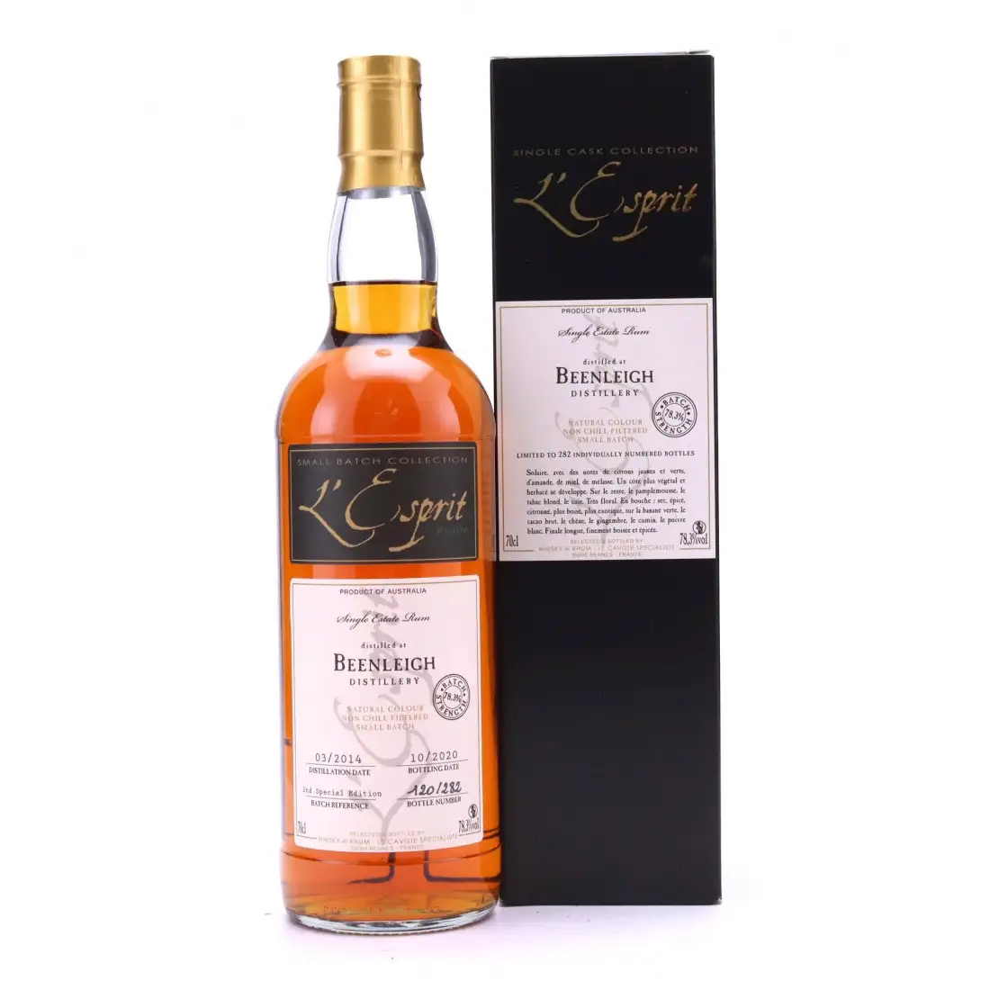 Whisky & Rhum Beenleigh L‘Esprit 2014
