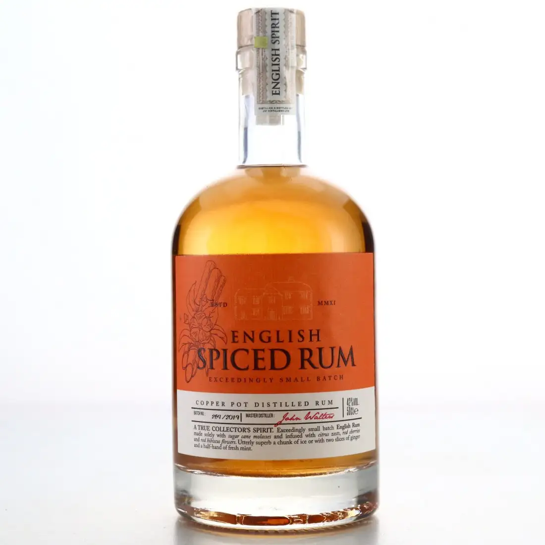 English Spirit Co. English Spiced Rum 2019