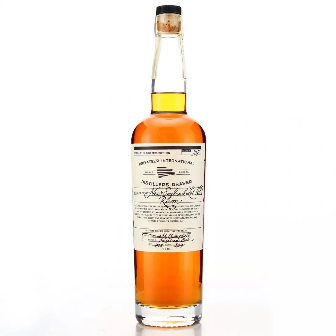 Privateer Distiller’s Drawer #99 New England Rum
