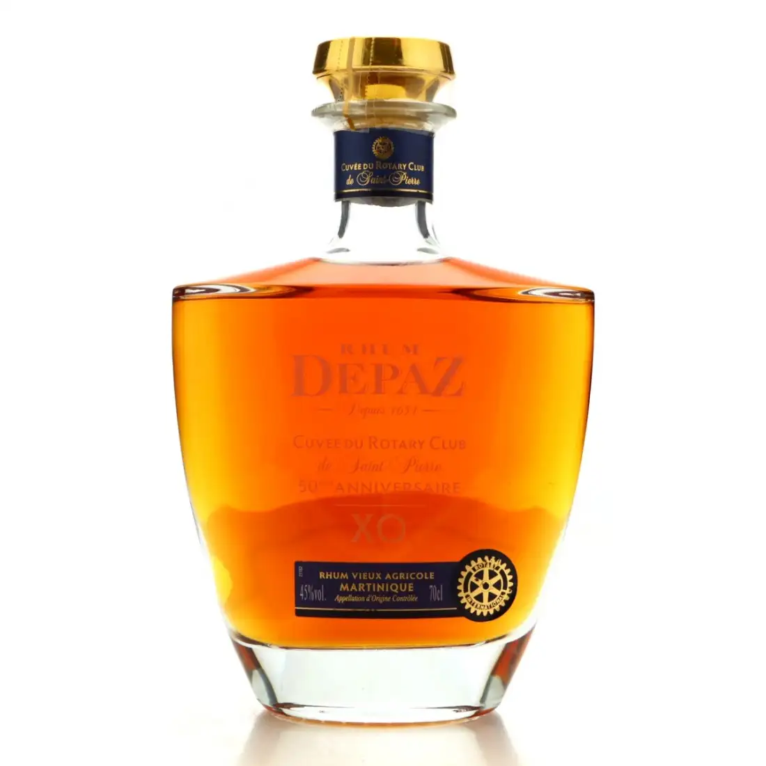 Depaz XO - Cuvée du Rotary Club de Saint Pierre 50e anniversaire 2020