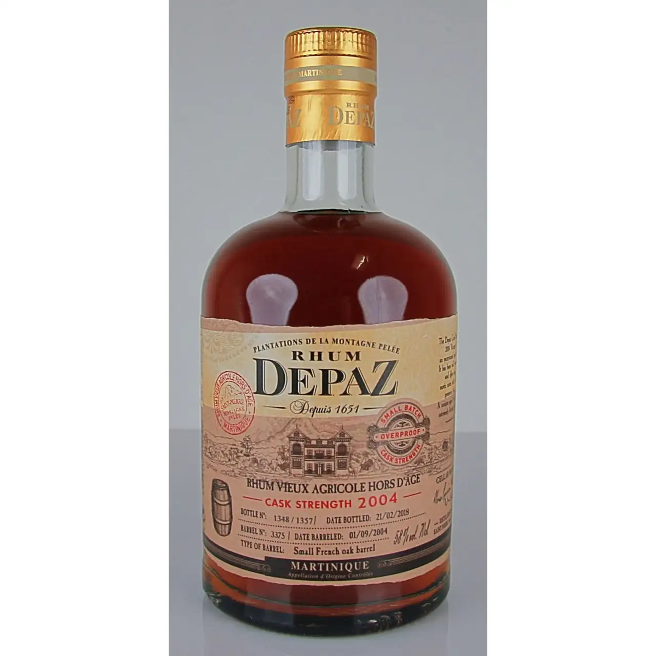 Depaz Cask Strength 2004