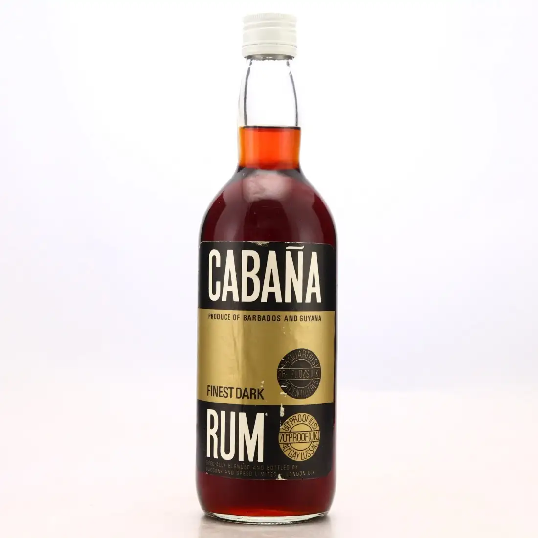 Saccone & Speed Ltd Cabana Finest Dark Rum (1970s)