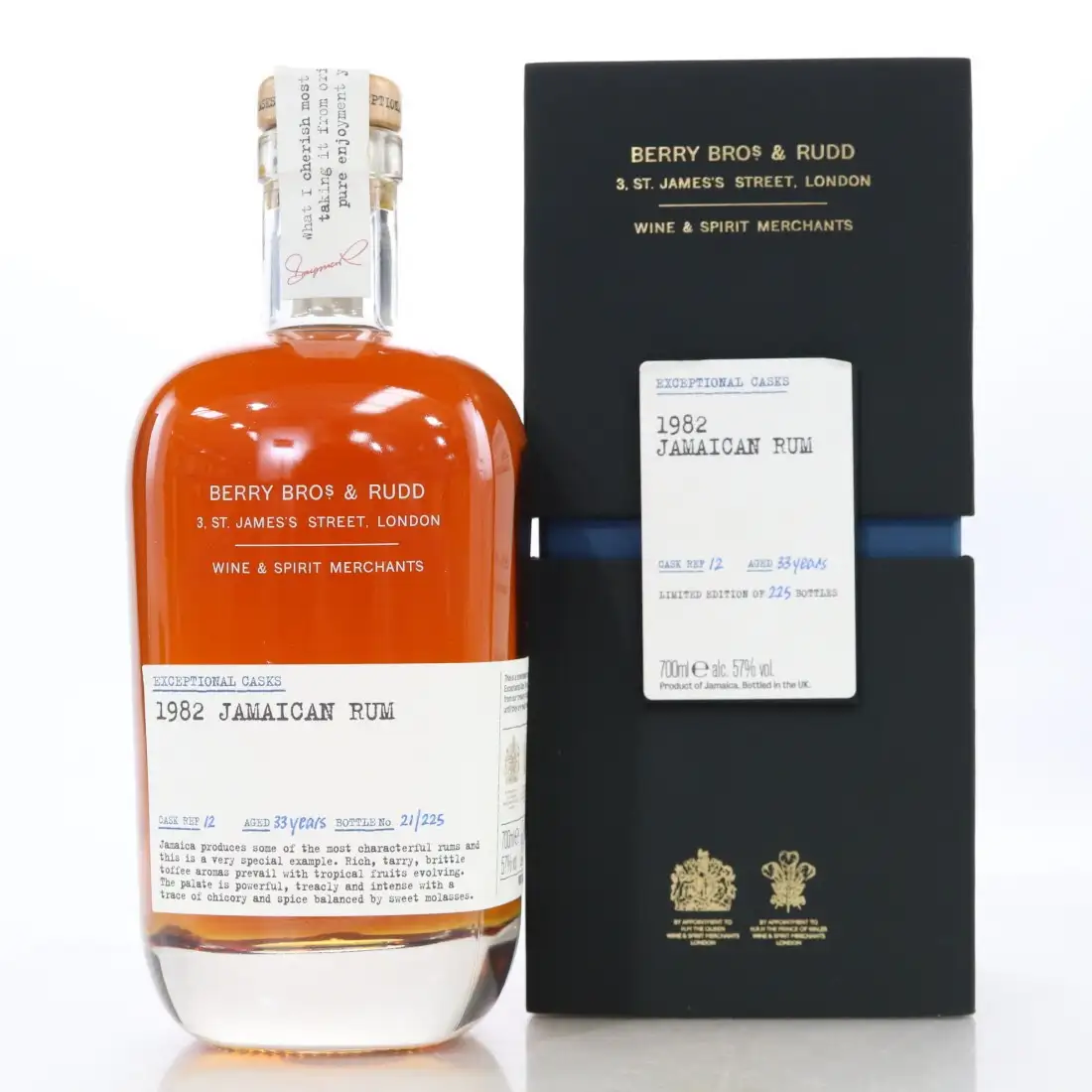 Berry Bros & Rudd Long Pond Jamaican Rum 1982